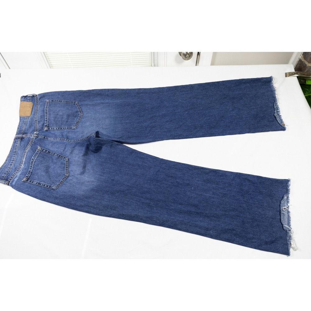 Aeropostale Womens 8 Reg Daisy Jones Vibes Wide Leg Raw Hem - Picture 3 of 6
